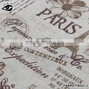 Linen Fabric The Eiffel Tower Printed Fabric Textile Fabric Printing Paris thumbnail-1