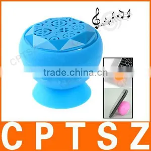 Suction Cup Style Mini Bluetooth Portable Speaker for Samsung, IPhone and Other Mobile Phones, Support Handsfree Function thumbnail-1