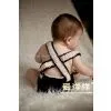Little Gentleman Baby Boy Crochet Bow Tie and Diaper Cover Set thumbnail-3