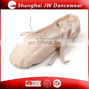 Factory Wholesale Ballet Shoes Canvas Ballet Slipper for Kids and Women thumbnail-1