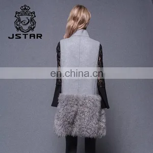 Young Ladies Fashion 100% Wool Cashmere Coats thumbnail-6