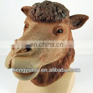 Whosale Hot Selling Rubber Latex Camel Mask Full Face High Quality Halloween Mascot Costumes thumbnail-1