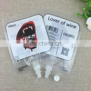 YBJ FDA/BRC/ Plastic Detergent Packaging Stand up Spouted Pouch for Red Wine thumbnail-1