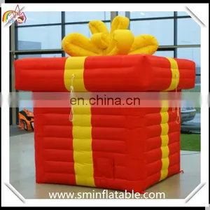 Hot Sale Inflatable Cube Helium, Inflatable Helium Gift Shape,sky Floating Helium Balloon for Advertising thumbnail-1