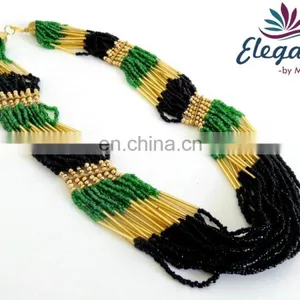 2015 New Arrival Artificial Designer Beaded Jewelry - Imitation Pearl Jewelry -modern Tribal Beaded Necklace Jewelry thumbnail-1