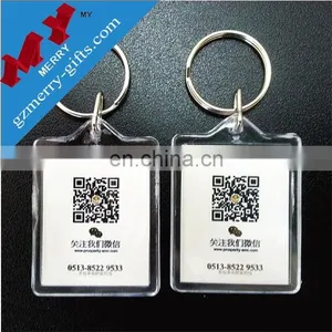 Personalised Colorful Logo Blank Keychain / Printed Acrylic Keychain thumbnail-1