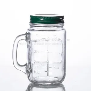 500ML Disposable Juice Mason Cup thumbnail-1