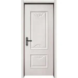 New Design White Sliding Waterproof Wpc Bathroom Door Design thumbnail-1