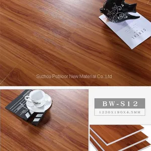 SPC Floor Plastic Flooring Sheet Tiles Slotted Click Lock 3.5mm Thickness 0.4mm Wear Layer thumbnail-1