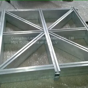 Square Tube Aluminum Grille Ceiling Aluminum Suspended Grid thumbnail-1