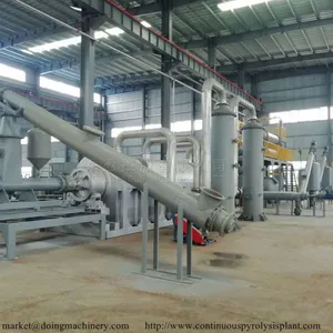 10 Ton Fully Automatic Waste Tire Pyrolysis Plant Batch Tyre Pyrolysis Plant thumbnail-1