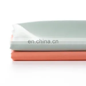 High Quality 100D Polyester 4 Way Stretch Fabric Plain Woven Polyester Spandex Fabric Fashion Textile Material thumbnail-5