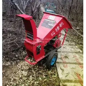 With Hydrualic Feeding System Electric Wood Chipper Shredder Commercial Wood Shredder thumbnail-2