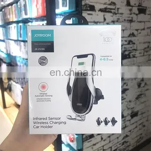 JOYROOM Universal Fast Charge Fantasy Portable Mobile Phone Wireless Car Charger Mount Holder for Iphone Stand thumbnail-6