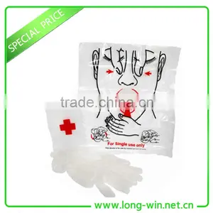 CPR Face Shield With PVC Gloves thumbnail-1