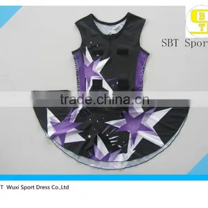 Custom New Style Sublimated Netball Dress With Underwear thumbnail-4