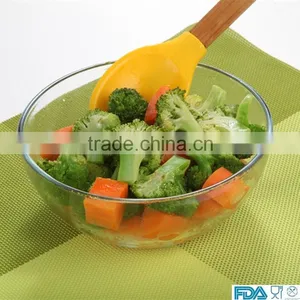 Colorful Big Size Kitchen Silicone Spoon With Wooden Handle in FDA LFGB Standard thumbnail-3