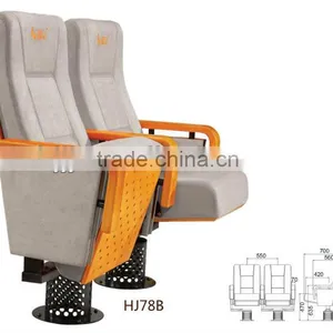 Single Leg Frame Luxury Cinema Hall Chair Dimensions thumbnail-2