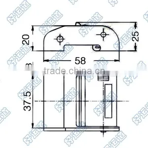04601 Zinc Alloy Cam Buckle for Rachet Tie Down thumbnail-2