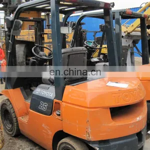 Original Japan Used Toyota FD 25 Forklift 2.5 Ton Material Handing Machine on Sale in Shanghai thumbnail-2