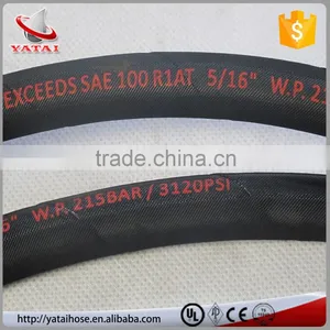 China Manufacture High Pressure Wire Braided Flexible Hydraulic Hose R1 AT/1SN thumbnail-4