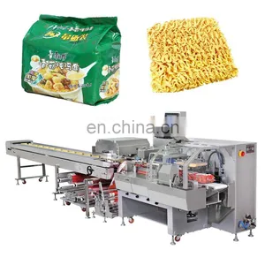 Automatic Fried Instant Noodles Cakes Buns Horizontal Pillow Pack Packaging Machinery Multipack Packing Machine Sealing Machines thumbnail-1