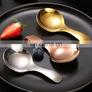 Stainless Steel Spoon Mini Coffee Tea Small Spoons Metal Spice Sugar Salt Scoop Kids Ice Cream Spoon Kitchen Cooking Gadgets thumbnail-1