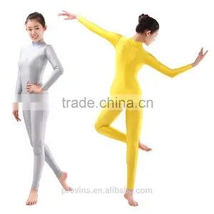 Turtle-neck Long Sleeve Ankle Length Dance Unitard, Gymnastics Unitard (UA002) thumbnail-1