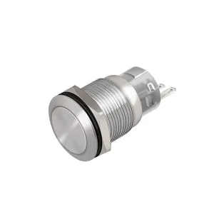 Ip67 19mm Flat Head 1 Normally Open and 1 Normally Close 250v Push Button Momentary Switch thumbnail-1