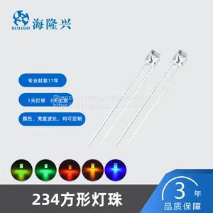 2*3*4mm Water Clear Lens Square Led Diode Without Flangesquare Led Diode thumbnail-1