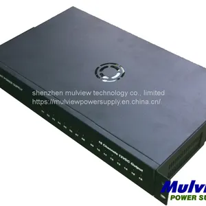 19 Inch 1u 16CH Outputs 12V20A 250W AC DC Central Rackmount Power Supply Distribution Box thumbnail-1