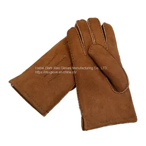 Gloves Factory Wholesales High Quality Sheepskin Leather Gloves for Man thumbnail-1