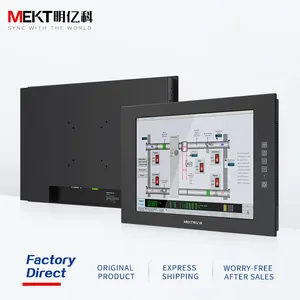 Front Panel IP65 Waterproof 19/17/15 Inch Outdoor 1000cd Wall Mount Capacitive Resistive Touch Screen HD LCD Monitor Embedded DP thumbnail-1