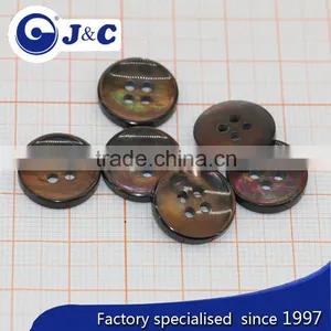 Brown MOP Shell Buttons ,mother of Pearl Sea Shells Shirt Buttons thumbnail-1