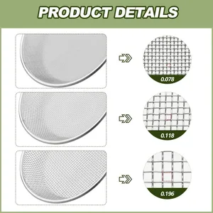 China Perforated Plate Wire Mesh Sieves 6 8 10 12 24 Inches Analysis Stainless Steel Screen for Laboratory thumbnail-6