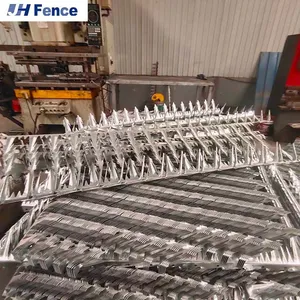 High Quality Anti-Climb Razor Spike Wall Spikes Three Specifications Barbed Wire for Security Purpose thumbnail-3