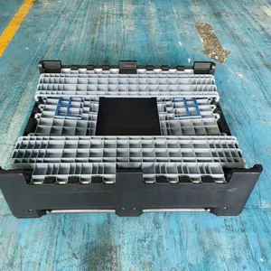 Heavy Duty HDPE Plastic Pallet Box Stackable for Industrial Cargo Storage & Sea Shipping thumbnail-2
