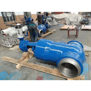 ANSI API Z85H Forged Steel A216 CF8M High Pressure Welded Stainless Steel Hard Seal Gate Valve With Pneumatic Actuator thumbnail-5