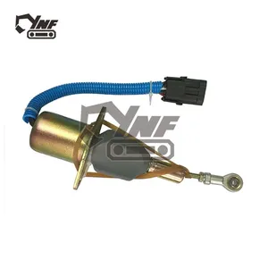 High Quality Excavator Parts 12V 24V Diesel Engine Fuel Stop Solenoid Valve PC350-7 3930234 232c-1115030 thumbnail-1