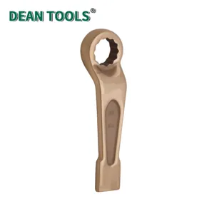 Non-Sparking Offset Striking Box Wrench,Beryllium Copper Alloy Spark-free Safety Straight Spanner,Striking Box End Wrench thumbnail-4
