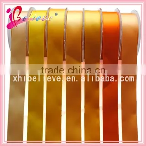 High Quality Polyester Ribbon Made in China Solid Colors Orange Ribbon Ornaments thumbnail-2