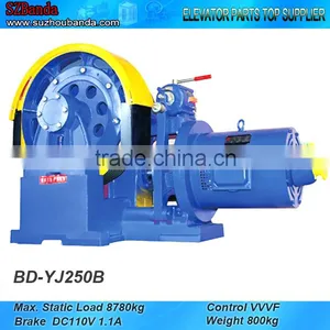 VVVF Elevator Geared Traction Machine BD-YJ250B Lift Motor thumbnail-1