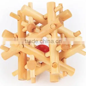 Childrens Wooden Jigsaw 3d Puzzles Game Brain Teaser Toy thumbnail-1
