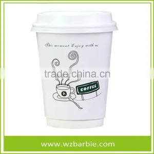 Logo Printed Disposable Hot Drink Paper Cups thumbnail-3