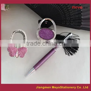 Touch Ball Pen And Folding Women's Purse Decorative Hanger Hook Gift Set,Wedding Gift 2015 Quality Choice thumbnail-2