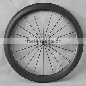 Black Hub 700C Tubular Carbon Wheel Set Professional UD Matt Carbon Road Bike Tubular Wheelset W65T thumbnail-2