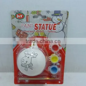 Wholesale Nontoxic Paint Your Own Ceramic Plane Statue Paint DIY Sets thumbnail-4