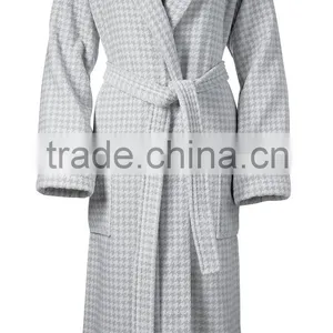 2014 Printed Coral Fleece Thermal Bathrobe thumbnail-1