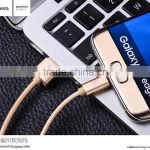 HOCO X2 Knitted Charging Cable for Apple/Android Mobile Phone Micro USB 2in1metal Weave Sync Data Cable for Apple/Android Phone thumbnail-6