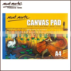 High Quality A4 280gsm 10Sheet Canvas Pad Drawing Paper thumbnail-1